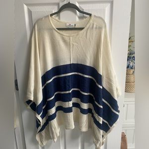 Vineyard Vines striped poncho